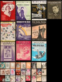 3s0477 LOT OF 37 SHEET MUSIC 1920s-1950s great songs from a variety of singers!