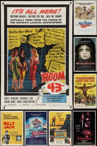 3s0425 LOT OF 12 FOLDED ONE-SHEETS 1950s-1980s great images from a variety of different movies!