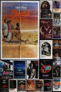 3s0406 LOT OF 40 FOLDED ONE-SHEETS 1980s great images from a variety of different movies!