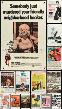 3s0419 LOT OF 20 FOLDED ONE-SHEETS 1950s-1970s great images from a variety of different movies!