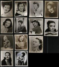 3s0501 LOT OF 13 SIGNED 8X10 STILLS 1950s-1960s great portraits of pretty Broadway actresses!