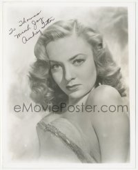 3t1123 AUDREY TOTTER signed 8x10 REPRO photo 1980s super sexy head & shoulders portrait!