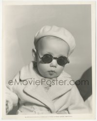 3t1332 BABY LeROY 8x10.25 still 1933 Paramount's tiny star dons dark glasses like Marlene Dietrich!