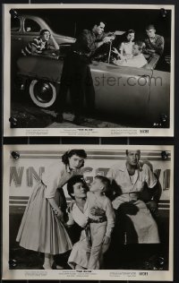 3t1671 BLOB 2 8x10 stills 1958 great images with young Steve McQueen in his convertible!