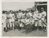 3t1360 COMEDIANS VS. LEADING MEN 7x9 news photo 1936 Jack Benny, Jessell & more at Wrigley Field!