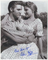 3t1137 DEBRA PAGET signed 8x10 REPRO photo 1990s c/u romanced by Elvis Presley in Love Me Tender!