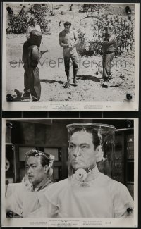 3t1677 DR. NO 2 8x10 stills 1963 Sean Connery as James Bond w sexy Ursula Andress, Wiseman as No!