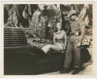 3t1389 FORBIDDEN PLANET deluxe 8x10 still 1956 sexy Anne Francis & Jack Kelly by Robby's space jeep!