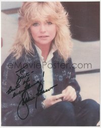 3t1079 GOLDIE HAWN signed color 8x10 REPRO photo 2000s great close up image of the blonde leading lady!