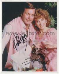 3t1081 HART TO HART signed color 8x10 REPRO photo 1980s by BOTH Robert Wagner AND Stefanie Powers!!