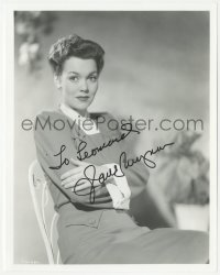 3t1151 JANE WYMAN signed 8x10 REPRO photo 1980s great seated portrait of the pretty leading lady!