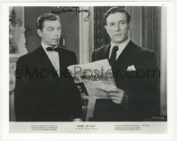 3t1164 LAWRENCE TIERNEY signed 8x10 REPRO photo 1980s close up with newspaper in Born to Kill!