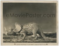 3t1434 LOST WORLD 8x10.25 still 1925 special effects scene showing a triceratops dinosaur!