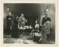 3t1468 OLD DARK HOUSE 8x10.25 still 1932 Boris Karloff, Charles Laughton & Lilian Bond by fireplace!