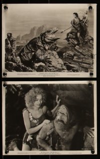 3t1686 ONE MILLION B.C. 2 8x10 stills 1940 Hal Roach, Victor Mature, Carole Landis, Lon Chaney Jr.!