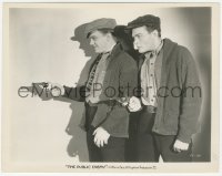 3t1485 PUBLIC ENEMY 8x10.25 still 1931 great c/u of James Cagney & Edward Woods w/guns drawn, rare!