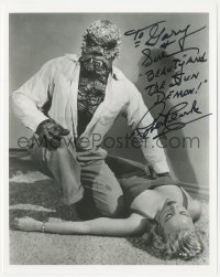 3t1179 ROBERT CLARKE signed 8x10 REPRO photo 1980s The Hideous Sun Demon with sexy female victim!