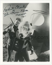 3t1180 ROBERT CLARKE signed 8x10 REPRO photo 1990s great scene from The Man from Planet X!