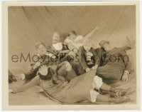 3t1524 SUGAR DADDIES 8x10.25 still 1927 Oliver Hardy, James Finlayson & others fallen over!