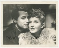 3t1530 TALK OF THE TOWN 8.25x10 still 1942 portrait of romantic duo Cary Grant & Jean Arthur!