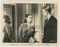 3t1544 VERTIGO 8x10.25 still 1958 Alfred Hitchcock, James Stewart stares at brunette Kim Novak!