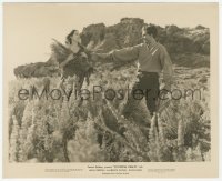 3t1556 WUTHERING HEIGHTS 8x10 still 1939 Laurence Olivier filling Merle Oberon's arms with heather!