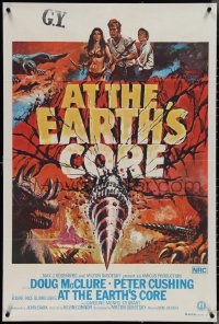 3t0425 AT THE EARTH'S CORE Aust 1sh 1976 Edgar Rice Burroughs, Munro, Cushing, AIP, Chantrell art!