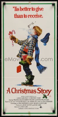 3t0438 CHRISTMAS STORY Aust daybill 1984 best classic Christmas movie, great different art!