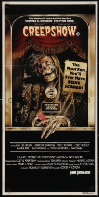 3t0443 CREEPSHOW Aust daybill 1983 George Romero & Stephen King's tribute to E.C. Comics, Joann art!