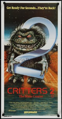 3t0444 CRITTERS 2 Aust daybill 1989 Soyka art, The Main Course, get ready for seconds!