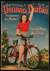 3t0356 DEANNA DURBIN softcover book 1940 Pictures to Paint from Screen Plays and Real Life!