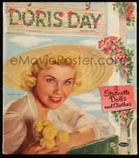 3t0357 DORIS DAY Whitman softcover book 1955 two statuette paper dolls & clothes of the MGM star!