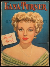 3t0368 LANA TURNER Whitman softcover book 1947 paint book with images of the beautiful leading lady!