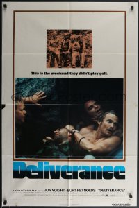 3t0824 DELIVERANCE 1sh 1972 Jon Voight, Burt Reynolds, Ned Beatty, John Boorman classic!