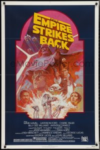 3t0843 EMPIRE STRIKES BACK NSS style 1sh R1982 George Lucas sci-fi classic, cool artwork by Tom Jung!