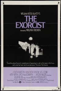 3t0847 EXORCIST 1sh 1974 William Friedkin, Von Sydow, horror classic from William Peter Blatty!