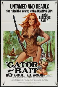 3t0865 GATOR BAIT 1sh 1974 Beverly Sebastion, Claudia Jennings, half animal, all woman!