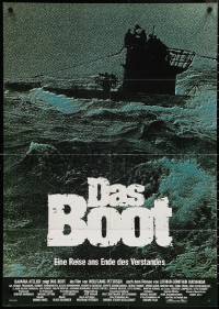 3t0302 DAS BOOT German 1981 The Boat, Petersen's WW II submarine classic, cool shadowy artwork!