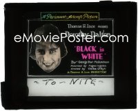 3t1202 BLACK IS WHITE glass slide 1920 Dalton's husband thinks she is having affair w/ her own son!