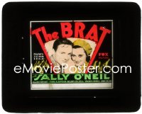 3t1209 BRAT glass slide 1931 young bad girl Sally O'Neil, pre-Code John Ford, ultra rare!