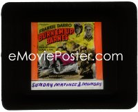 3t1215 BURN 'EM UP BARNES style B glass slide 1934 car racing serial, Frankie Darro, Jack Mulhall, cool art!