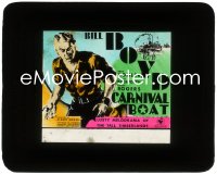 3t1220 CARNIVAL BOAT glass slide 1932 cool super close up art of tough logger William Boyd!