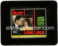 3t1229 DADDY LONG LEGS glass slide 1931 close up of pretty Janet Gaynor & Warner Baxter, rare!