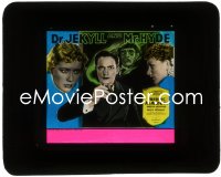 3t1233 DR. JEKYLL & MR. HYDE glass slide 1931 Fredric March as self & monster, Hopkins, ultra rare!