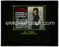 3t1235 ETHEL CLAYTON advertising glass slide 1920s she possesses a personality of much charm!