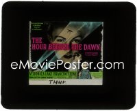 3t1243 HOUR BEFORE THE DAWN glass slide 1944 huge close up of Nazi spy Veronica Lake in spotlight!