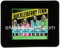 3t1244 HUCKLEBERRY FINN glass slide 1931 Jackie Coogan, Junior Durkin, Mitzi Green & Searl, rare!