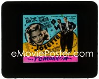 3t1249 JOSETTE glass slide 1938 pretty Simone Simon, Don Ameche & Robert Young in tuxedos!