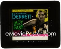 3t1255 LADY WITH A PAST glass slide 1932 c/u of sexy Constance Bennett + Ben Lyon & two men, rare!