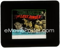 3t1260 LOST JUNGLE glass slide 1934 World's Greatest Animal Trainer Clyde Beatty, serial, rare!